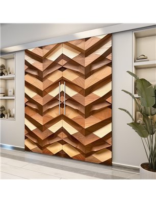 Holzschiebetür Eco-Line - Holzkunst  Model 4010-2