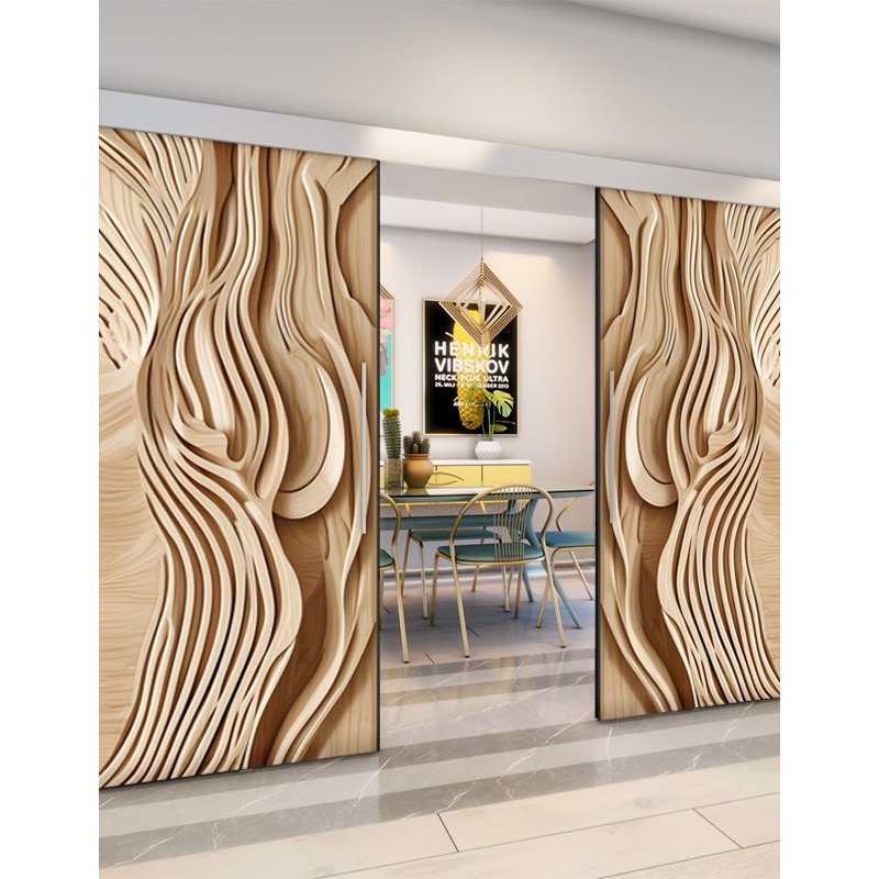 Holzschiebetür Eco-Line - Holzkunst Model 4018 Holzschiebetür Eco-Line - Holzkunst Model 4018