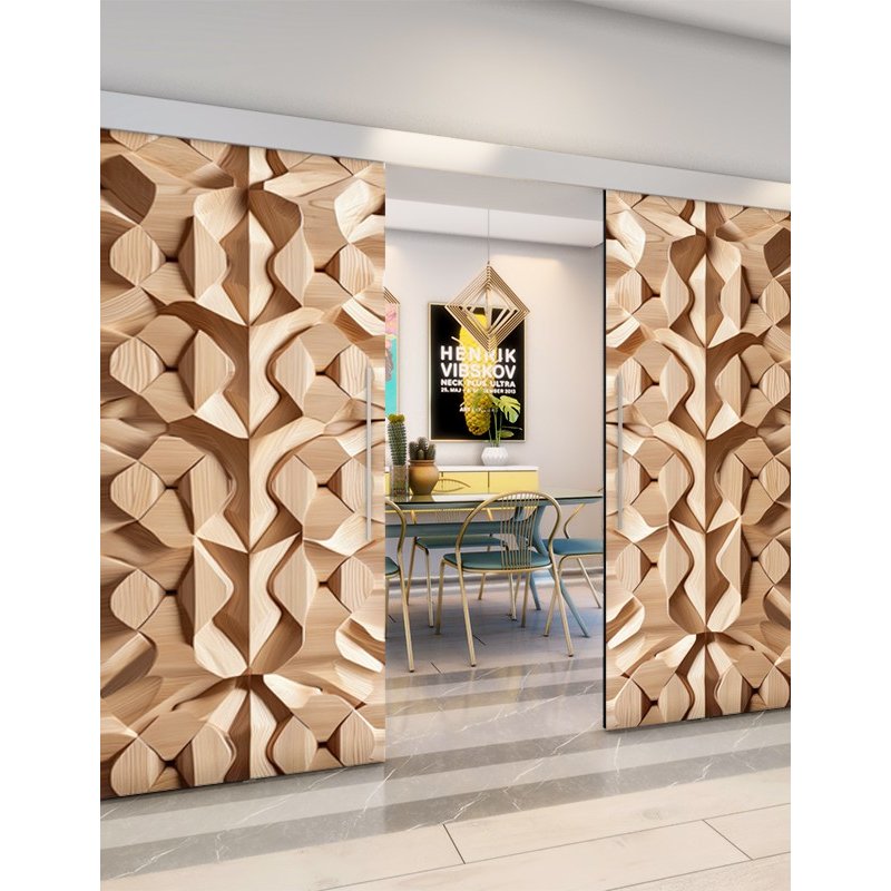Holzschiebetür Eco-Line - Holzkunst Model 4023 Holzschiebetür Eco-Line - Holzkunst Model 4023