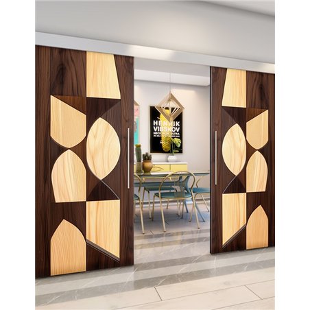 Holzschiebetür Eco-Line - Holzkunst Model 4057