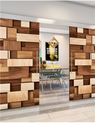 Holzschiebetür Eco-Line - Holzkunst Model 4071