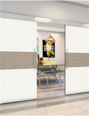 Holzschiebetür Eco-Line - Design-Linien  Model 4015