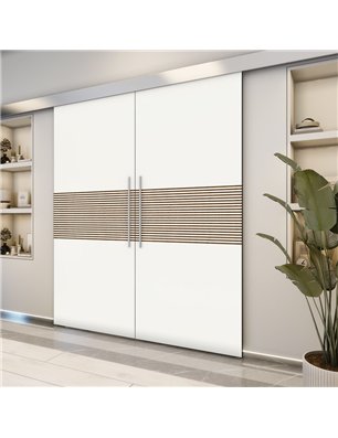 Holzschiebetür Eco-Line - Design-Linien  Model 4015-2