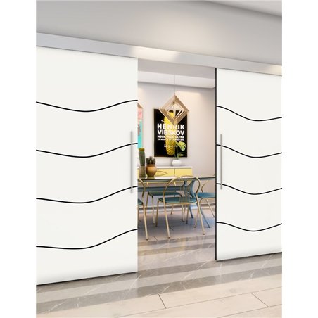 Holzschiebetür Eco-Line - Design-Linien Model 4061
