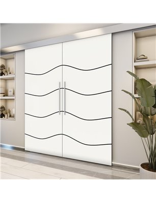 Holzschiebetür Eco-Line - Design-Linien  Model 4061-2