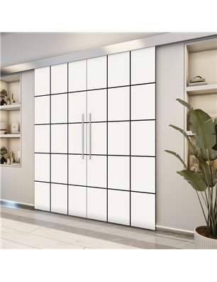 Holzschiebetür Eco-Line - Design-Linien  Model 4077-2