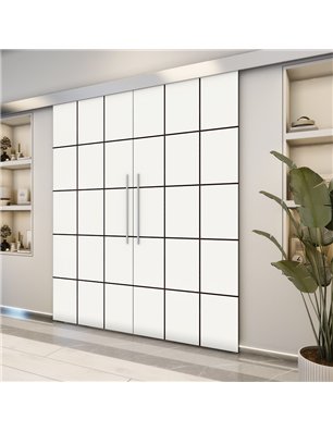 Holzschiebetür Eco-Line - Design-Linien  Model 4080-2