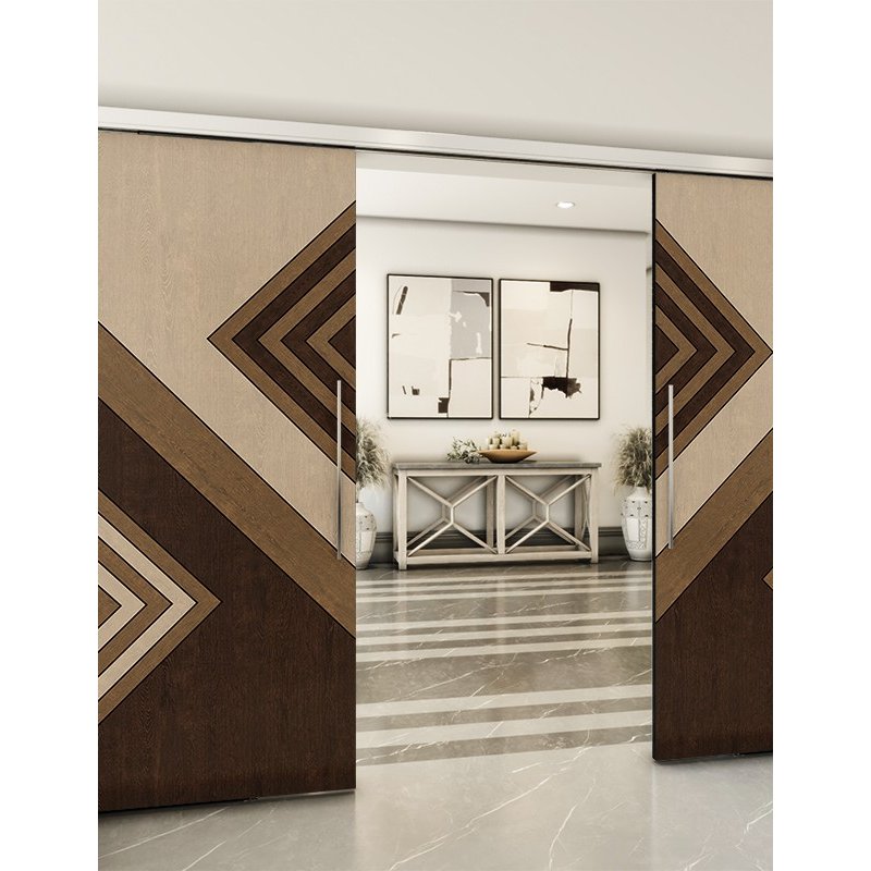 Holzschiebetür Slim-Line - Holz-Mix Model 4010 Holzschiebetür Slim-Line - Holz-Mix Model 4010