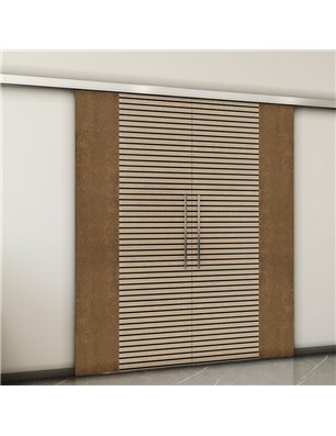 Holzschiebetür Slim-Line - Holz-Mix  Model 4012-2