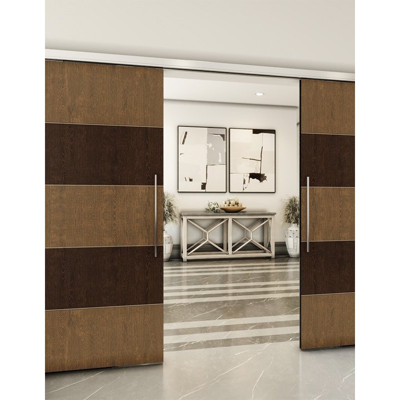 Holzschiebetür Slim-Line - Holz-Mix Model 4066 Holzschiebetür Slim-Line - Holz-Mix Model 4066