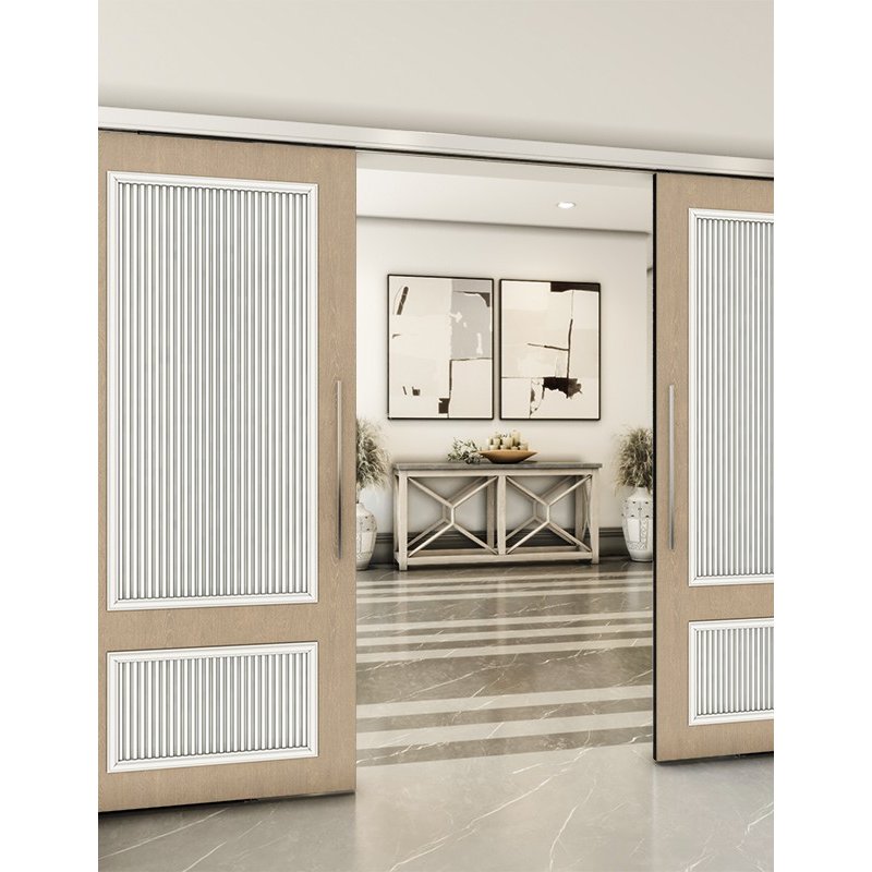 Holzschiebetür Slim-Line - Eiche und Weiss Model 4006 Holzschiebetür Slim-Line - Eiche und Weiss Model 4006