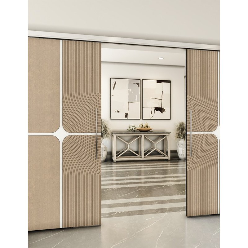 Holzschiebetür Slim-Line - Eiche und Weiss Model 4017 Holzschiebetür Slim-Line - Eiche und Weiss Model 4017