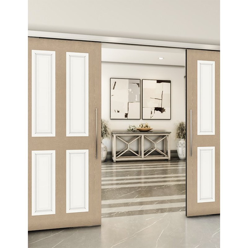 Holzschiebetür Slim-Line - Eiche und Weiss Model 4022 Holzschiebetür Slim-Line - Eiche und Weiss Model 4022