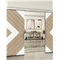 Holzschiebetür Slim-Line - Eiche und Weiss Model 4038 Holzschiebetür Slim-Line - Eiche und Weiss Model 4038