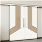 Holzschiebetür Slim-Line - Eiche und Weiss Model 4073 Holzschiebetür Slim-Line - Eiche und Weiss Model 4073