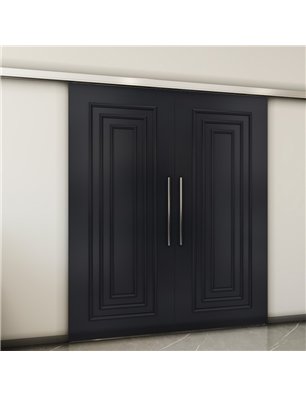 Holzschiebetür Slim-Line - Schwarz  Model 4002-2