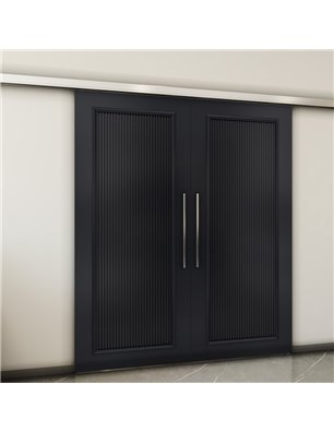 Holzschiebetür Slim-Line - Schwarz  Model 4005-2