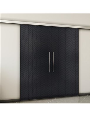 Holzschiebetür Slim-Line - Schwarz  Model 4043-2