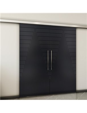 Holzschiebetür Slim-Line - Schwarz  Model 4052-2