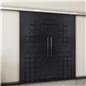 Holzschiebetür Slim-Line - Schwarz Model 4081 Holzschiebetür Slim-Line - Schwarz Model 4081