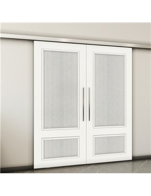 Holzschiebetür Slim-Line - Weiss  Model 4006-2