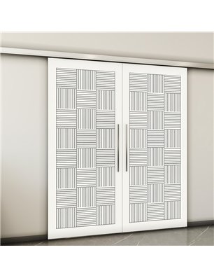 Holzschiebetür Slim-Line - Weiss  Model 4015-2