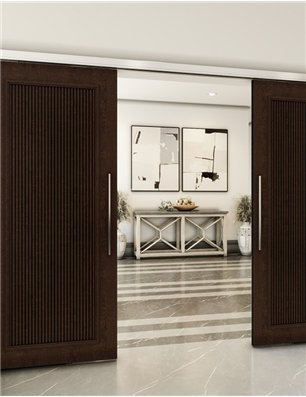 Holzschiebetür Slim-Line - Wenge  Model 4005