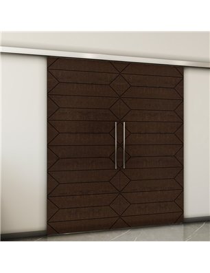 Holzschiebetür Slim-Line - Wenge  Model 4008-2