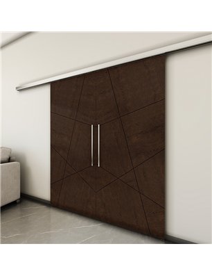 Holzschiebetür Slim-Line - Wenge  Model 4011-3