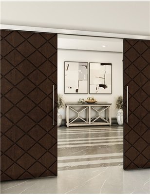 Holzschiebetür Slim-Line - Wenge Model 4025