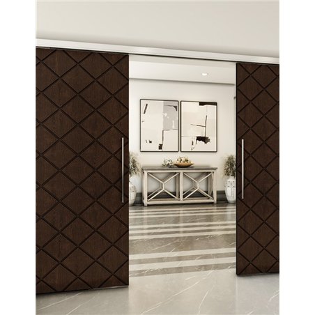Holzschiebetür Slim-Line - Wenge Model 4025