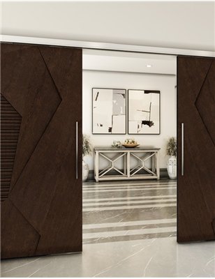 Holzschiebetür Slim-Line - Wenge Model 4033