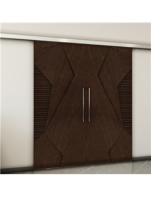 Holzschiebetür Slim-Line - Wenge  Model 4033-2