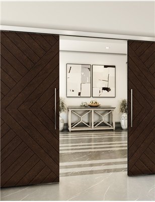 Holzschiebetür Slim-Line - Wenge Model 4037