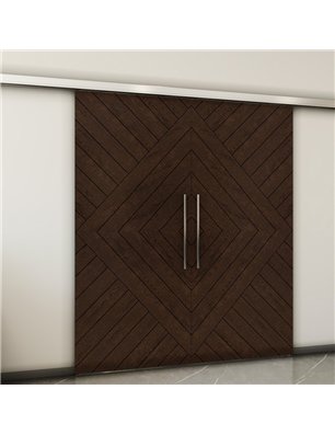 Holzschiebetür Slim-Line - Wenge  Model 4037-2