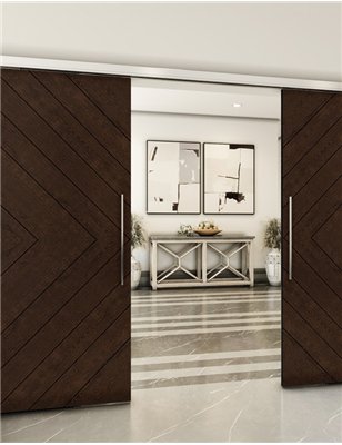 Holzschiebetür Slim-Line - Wenge Model 4038