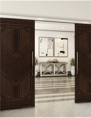 Holzschiebetür Slim-Line - Wenge Model 4048