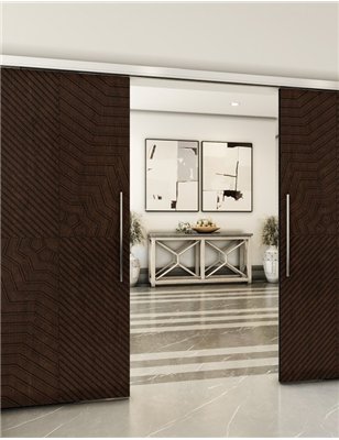 Holzschiebetür Slim-Line - Wenge Model 4050