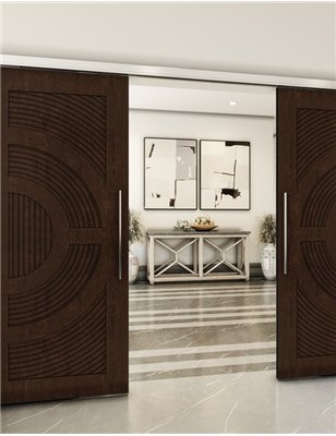 Holzschiebetür Slim-Line - Wenge Model 4051