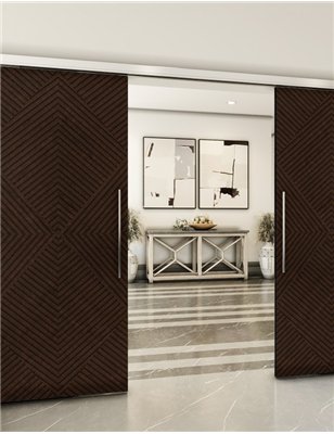Holzschiebetür Slim-Line - Wenge Model 4054