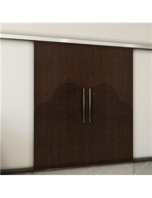 Holzschiebetür Slim-Line - Wenge  Model 4057-2