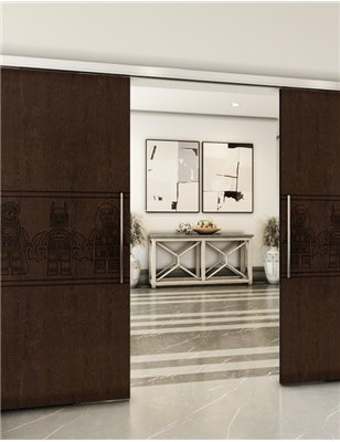 Holzschiebetür Slim-Line - Wenge Model 4063