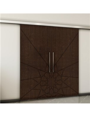 Holzschiebetür Slim-Line - Wenge  Model 4068-2