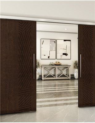 Holzschiebetür Slim-Line - Wenge Model 4070