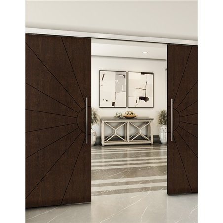 Holzschiebetür Slim-Line - Wenge Model 4074