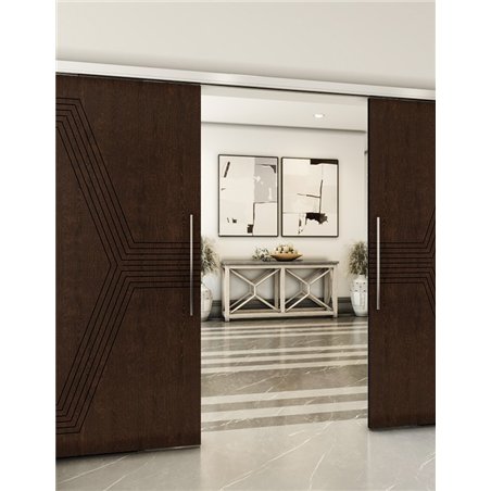 Holzschiebetür Slim-Line - Wenge Model 4079