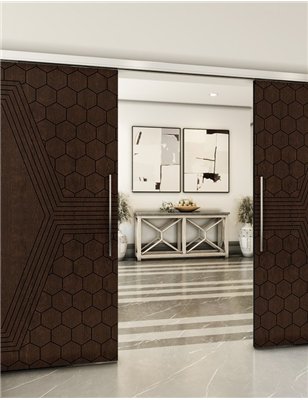 Holzschiebetür Slim-Line - Wenge Model 4080