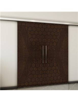 Holzschiebetür Slim-Line - Wenge  Model 4080-2