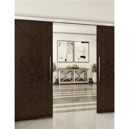 Holzschiebetür Slim-Line - Wenge Model 4082