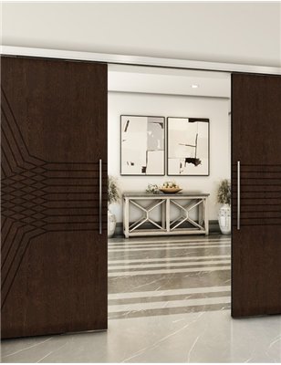 Holzschiebetür Slim-Line - Wenge Model 4085